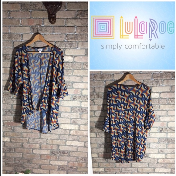 LuLaRoe Linsey Cardigan Kimono Size S - Picture 2 of 6